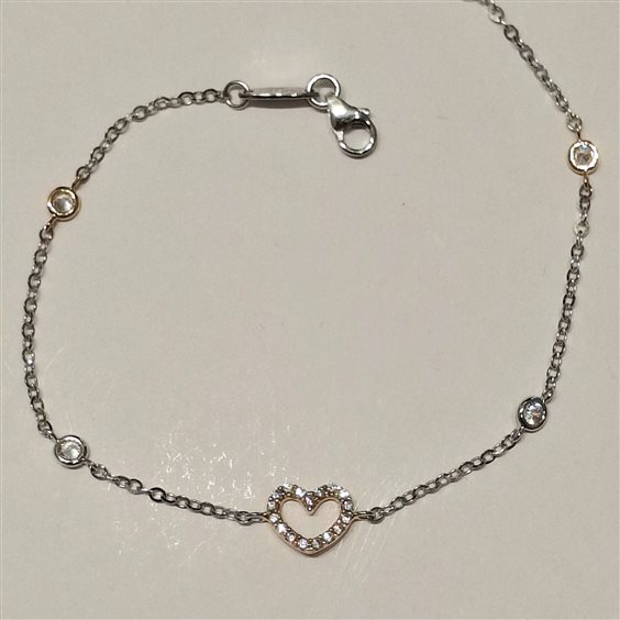 Bracciale Fanton Gioielli Donna BRACCIALI ORO in Oro Cubic Zirconia BROR-194-52 - BROR-194-52